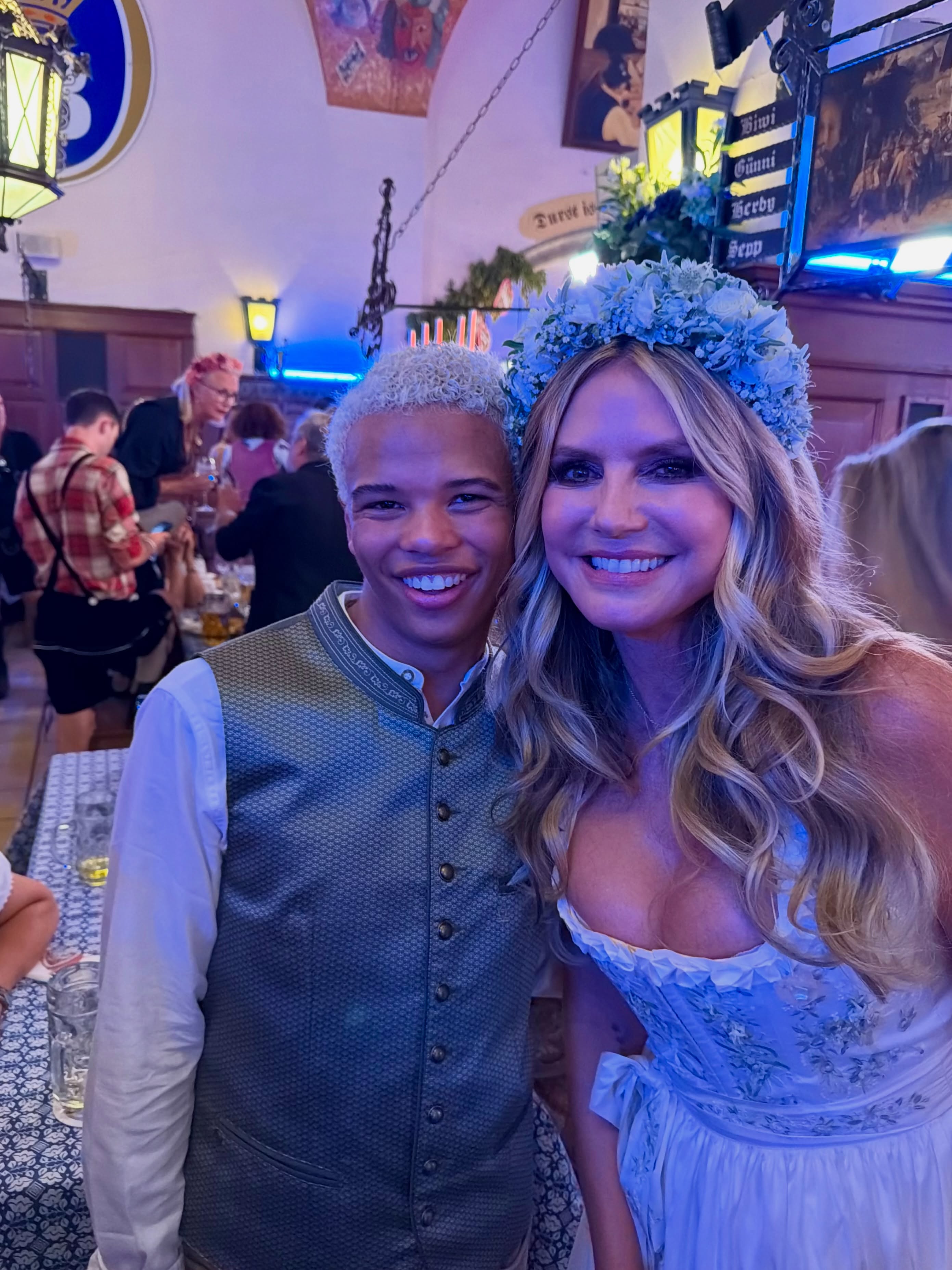 Jayden with Heidi Klum at HeidiFest